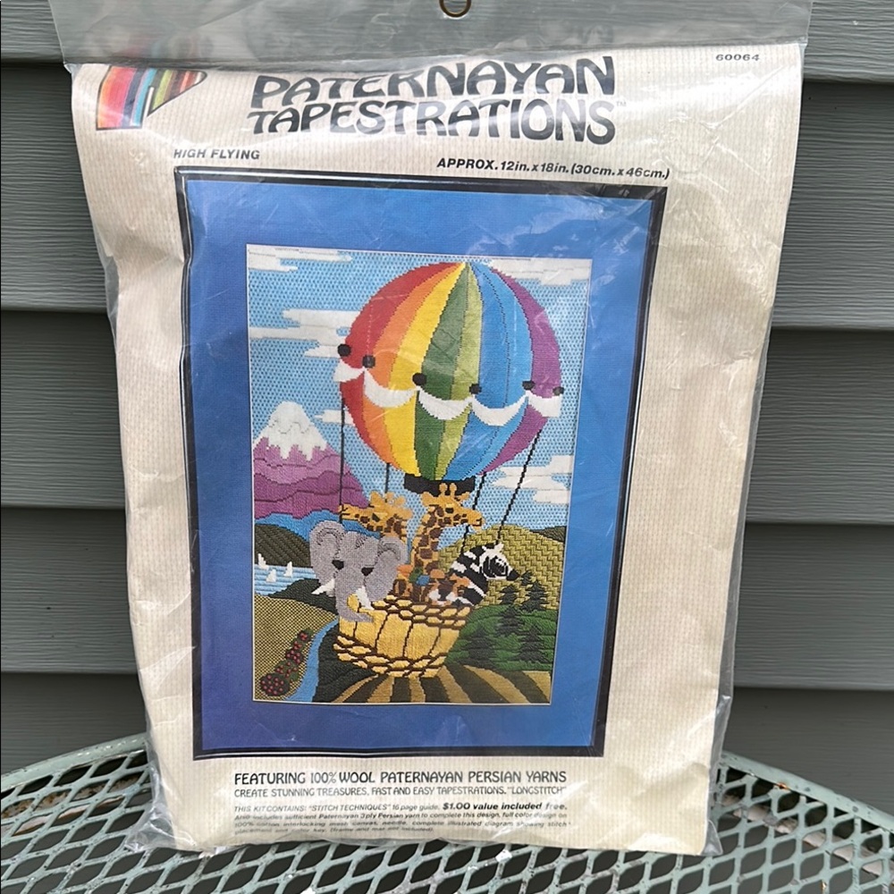 Tapestry Kit - High Flying Hot Air Balloon Kit